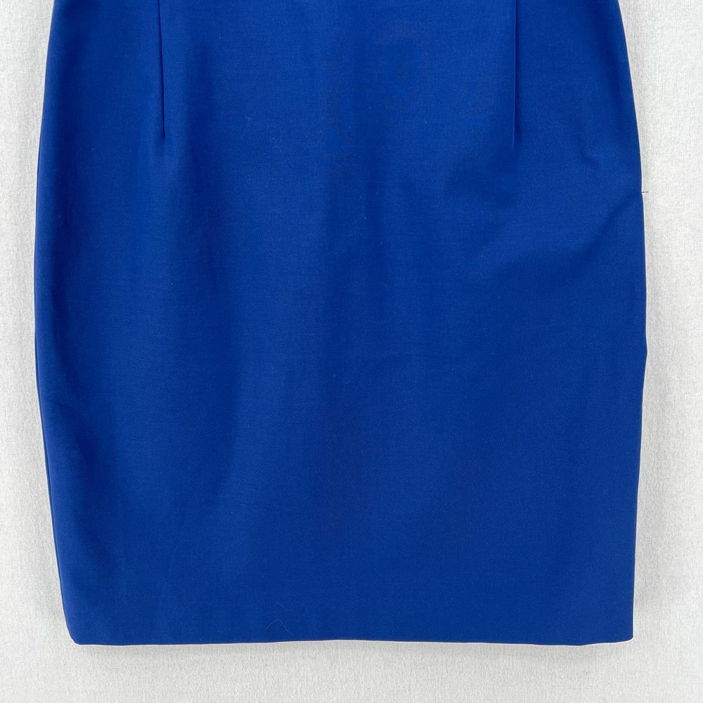 THEORY Dress Womens 6 Blue Fitted Sleeveless Double Stretch Round Neck Navy - Picture 8 of 11